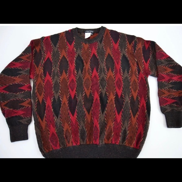 Lorenzo Tavernari Other - Lorenzo Tavernari Abstract Diamond Knit Sweater L